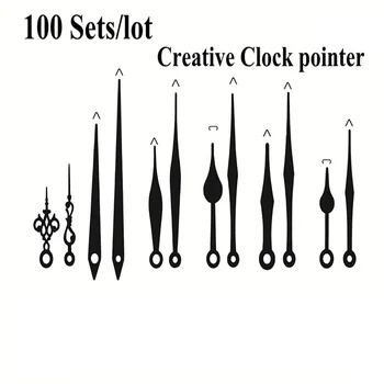 100 комплектов Креативных кварцевых Настенных часов с Указателем Saat, Металлические часы Reloj, Аксессуары для наручных часов Duvar, Сверхдлинная игла для установки