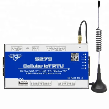 Удаленный терминальный блок GSM RTU S275 GPRS/3G/4G/NB-IOT Сигнализация Modbus TCP/IP Протокол Интернет-контроллер