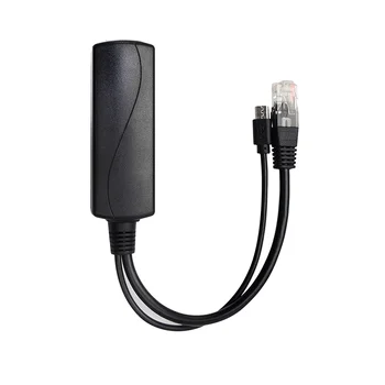 100 М PoE Разветвитель 5 В 2.4A IEEE802.3Af PoE Разветвитель кабеля Micro-USB Интерфейс для Raspberry Pi