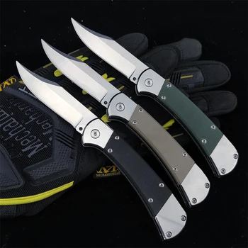 2023 G10 Карманный Складной Нож с Лезвием 440C с ручкой и Ножнами из Искусственной кожи, Тактический Боевой Нож Для Повседневного Ношения AU/TO Knives Самообороны