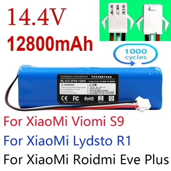Замена робота S9 для XiaoMi Lydsto R1 Roidmi Eve Plus Viomi Пылесос Аккумуляторная Батарея Емкостью 12800 мАч Аксессуары Запчасти