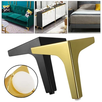 Металлическая мебель из 4 частей, ножка стола, диван-кровать, ножка стула, Железная ножка комода, ножка стола для ванной комнаты, Мебельная фурнитура