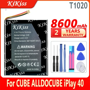 8600 мАч KiKiss Мощный Аккумулятор T1020 Для CUBE ALLDOCUBE iPlay 40 iPlay40 Аккумуляторы для планшетных ПК