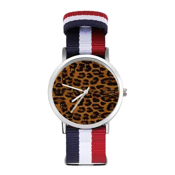Леопардовые кварцевые часы с принтом из кожи животных Классические фото наручные часы Оптом для дома Подростковые наручные часы