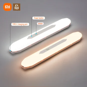Лампа с инфракрасным датчиком Xiaomi Youpin, Кабинетная лампа, Маленькая ночная лампа, Коридорный светильник, Настенный светильник TYPE-C, быстрая зарядка 64, яркая лампа для дома