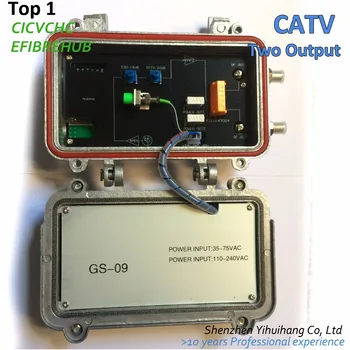 CATV кабельное телевидение с двумя оптическими приемниками