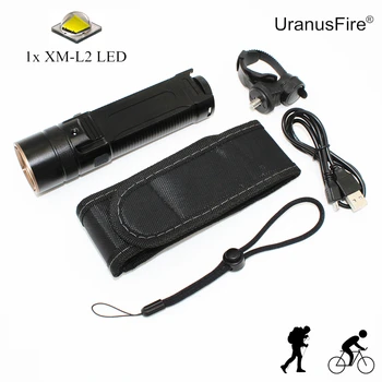 USB Перезаряжаемый фонарик, велосипедный фонарь XM-L2, светодиодный фонарь, передний фонарь для дорожного Велосипеда, Набор Фонарей