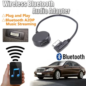 Автомобильный Интерфейс Беспроводной Bluetooth Аудиоадаптер передатчик Bluetooth A2DP Потоковая передача музыки AUX кабель для Mercedes Benz MMI