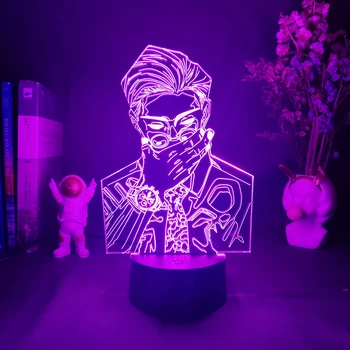 Аниме Лампа Kento Nanami Light Jujutsu Kaisen светодиодный Ночник для Украшения Спальни на День Рождения Крутой Веселый Подарок Ночник Манга Лампа