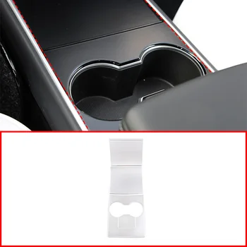 Для салона автомобиля Tesla Model 3 ABS Пленка для центральной консоли Подстаканник для Центральной консоли Аксессуары для отделки панели